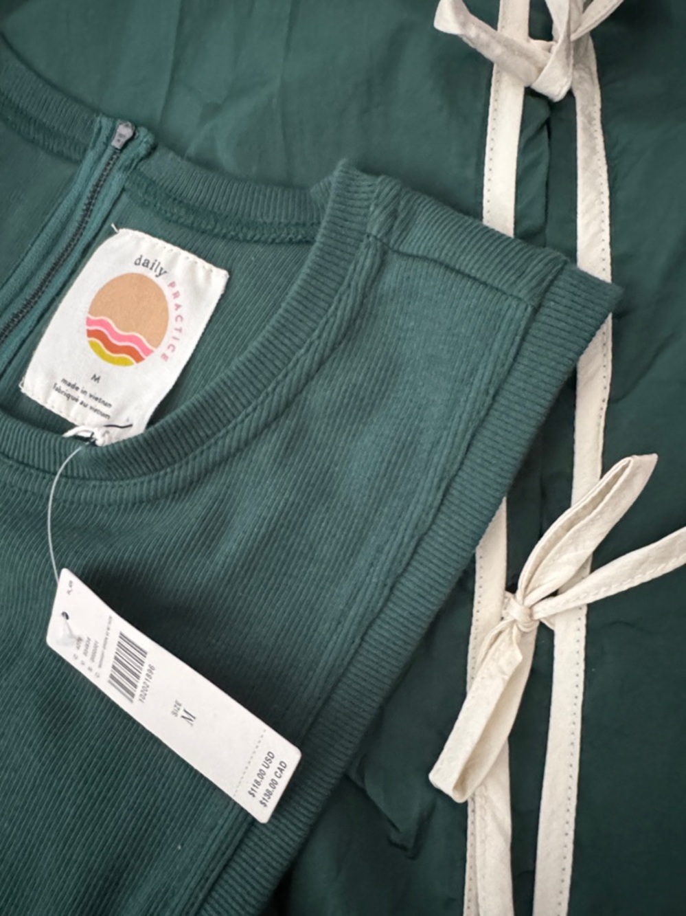 NWT Size M - The Bowline Tiered Cotton Midi Dress Daily Practice (NWT US$ 118) - Picture 10 of 16